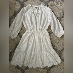 Knox Rose White Eyelet Midi Dress